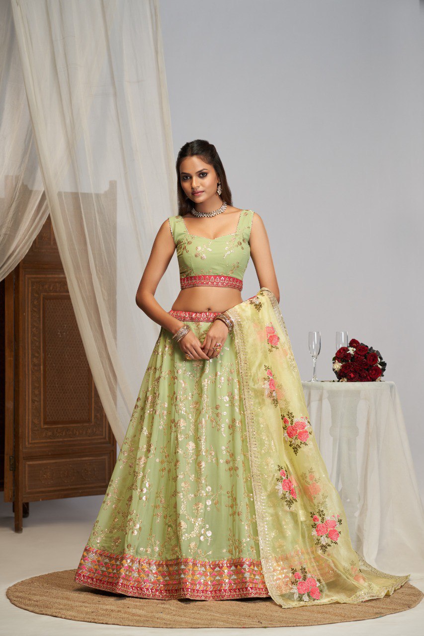 Present New Trending Lehenga Choli By Vastra wear