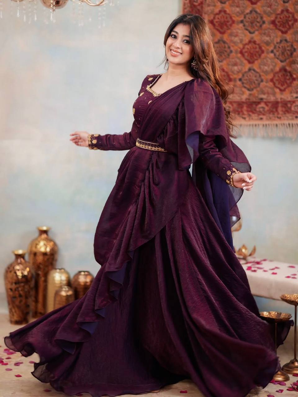 Vastrawear Launching  Designer Party Wear Lahenga Saree Collection