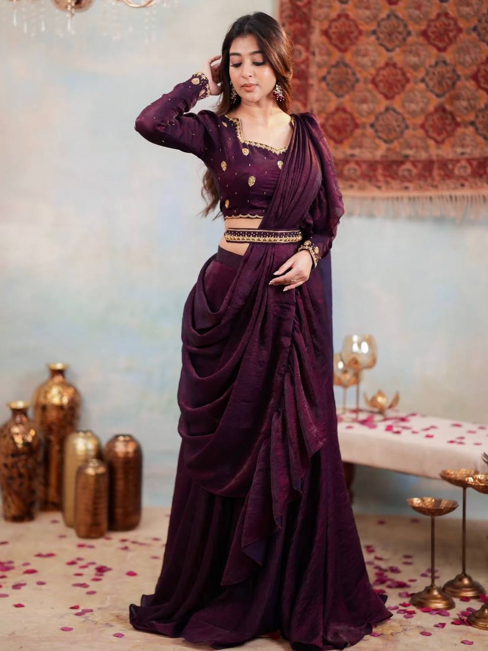 Vastrawear Launching  Designer Party Wear Lahenga Saree Collection