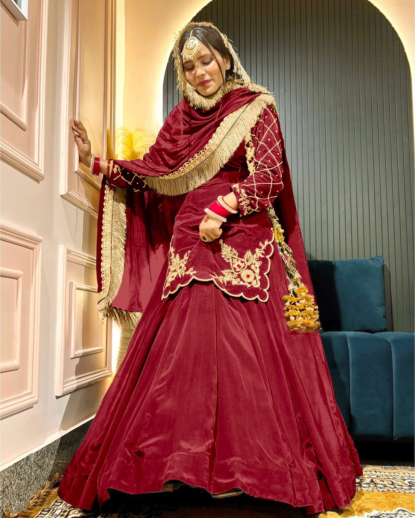 Women's Stylish Drishyaa Lehenga Choli and Dupatta Set