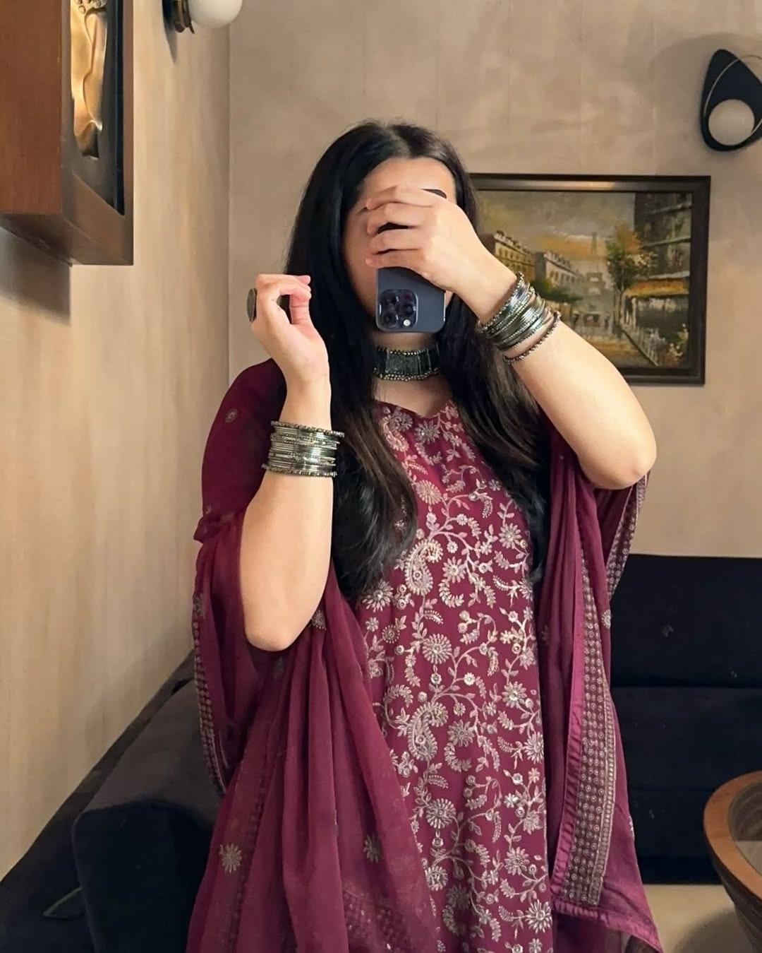 Premium Maroon Color Heavy Floral Embroidered Georgette Suit Set with Matching Dupatta | Traditional Festive & Party Wear Ethnic Outfit for Women