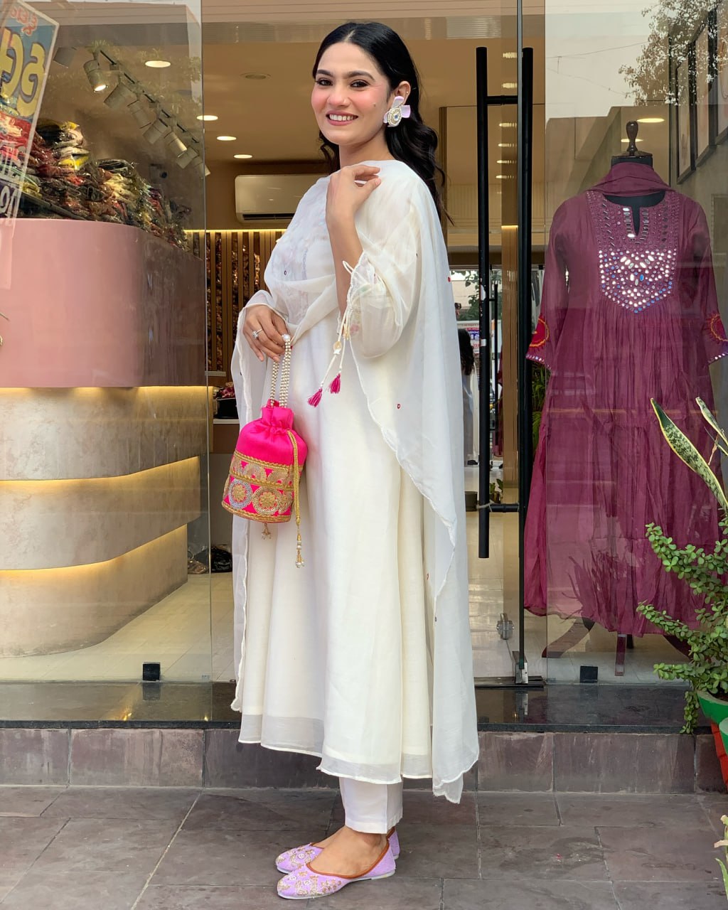 Elegant Kurti with Pant & Dupatta | Stylish Ethnic Set for Women