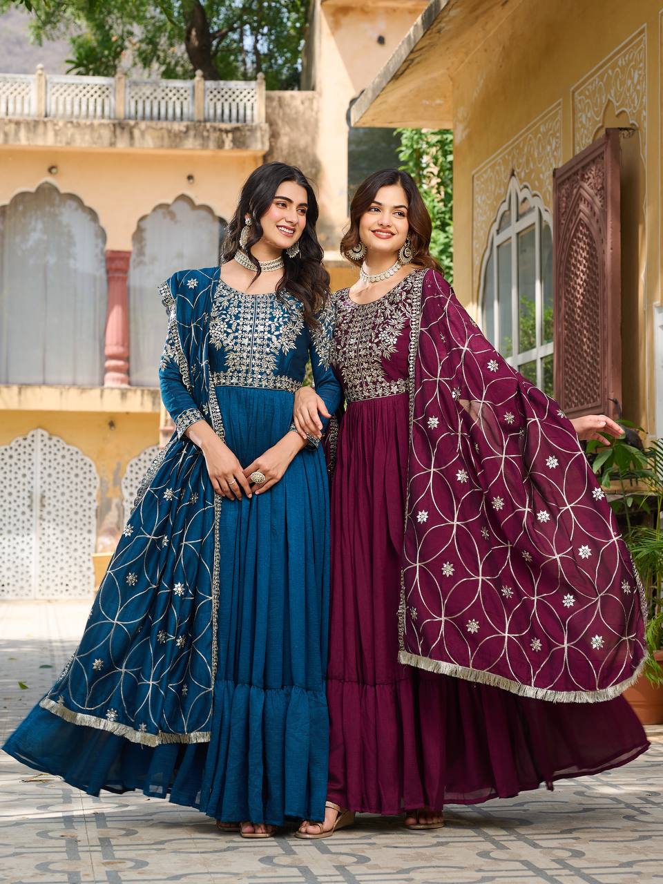 Vastrawear is Launching New Festival Long Gown & Hevy Duptta