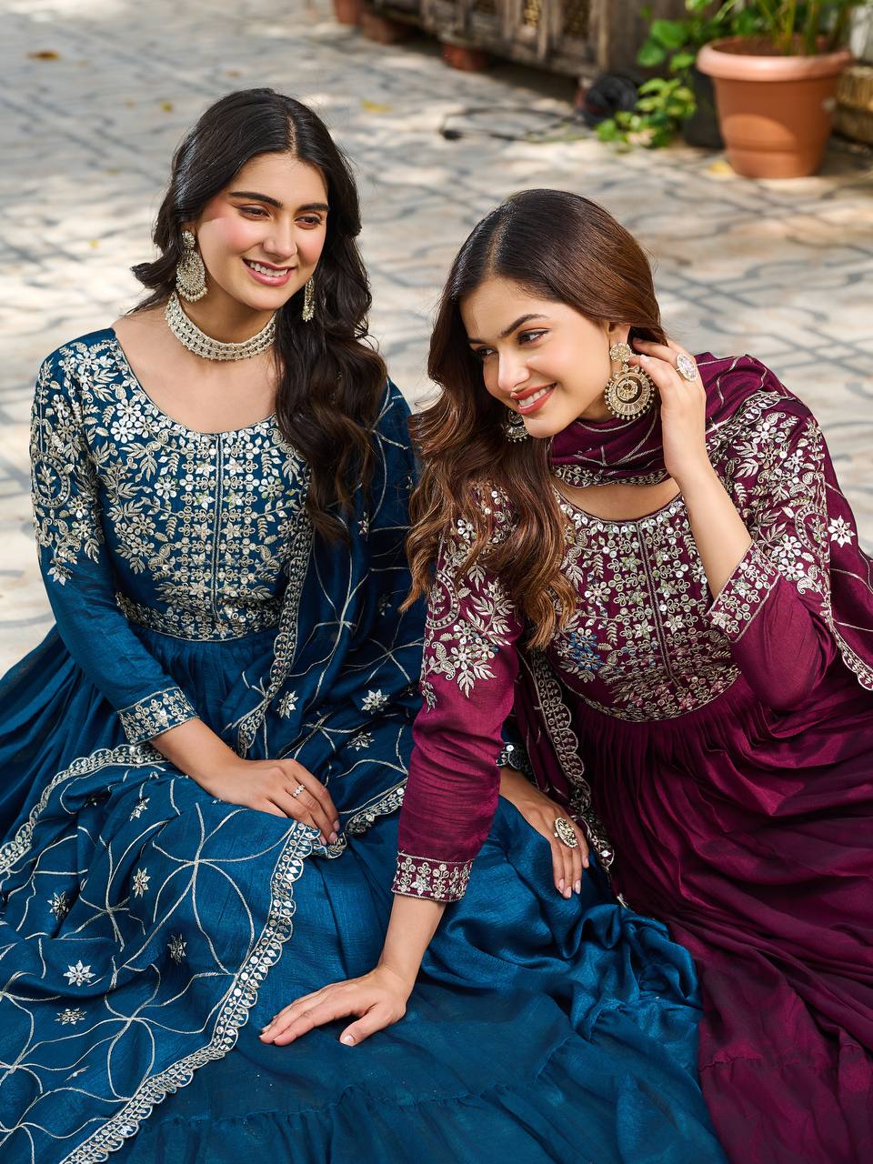 Vastrawear is Launching New Festival Long Gown & Hevy Duptta