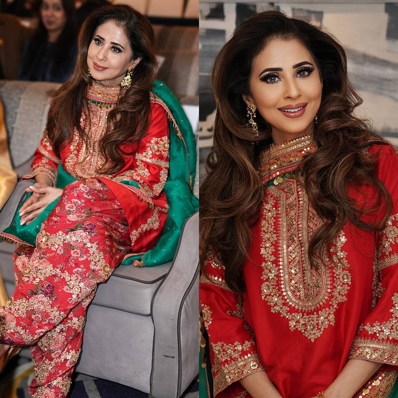 👗*Launching New 👗 Đěsigner Party Wear Look top with farshi salwar*