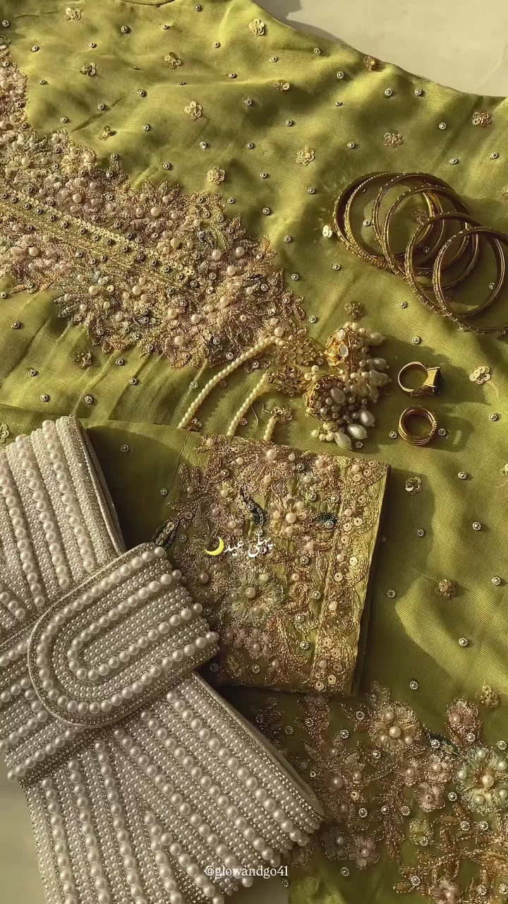 Elegant Heavy Embroidered Kurti with Dupatta & Palazzo – Perfect for Eid & Wedding Functions