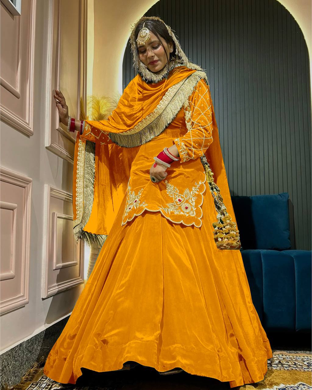 Women's Stylish Drishyaa Lehenga Choli and Dupatta Set